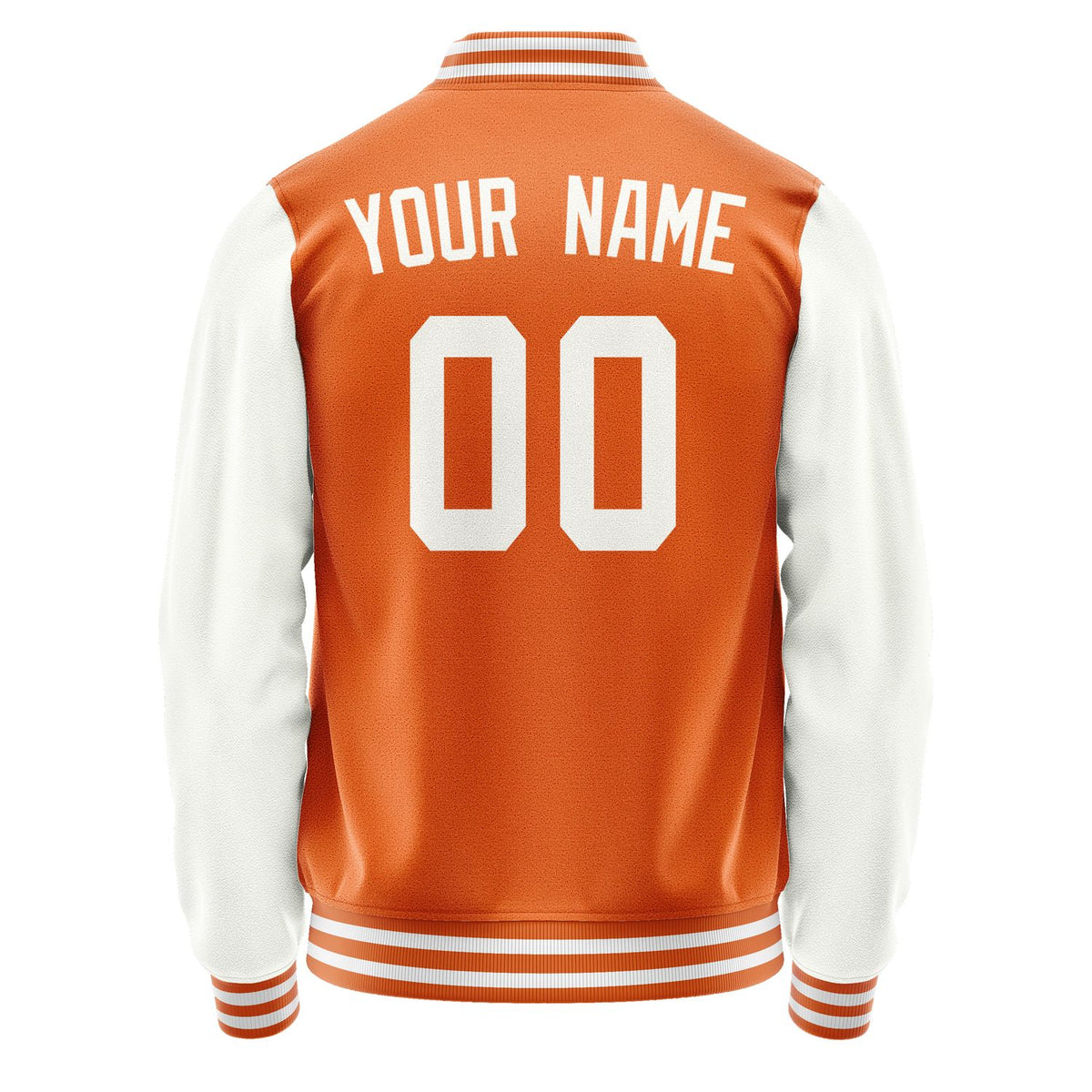 Custom Orange White Jacket JA2828182818B31818