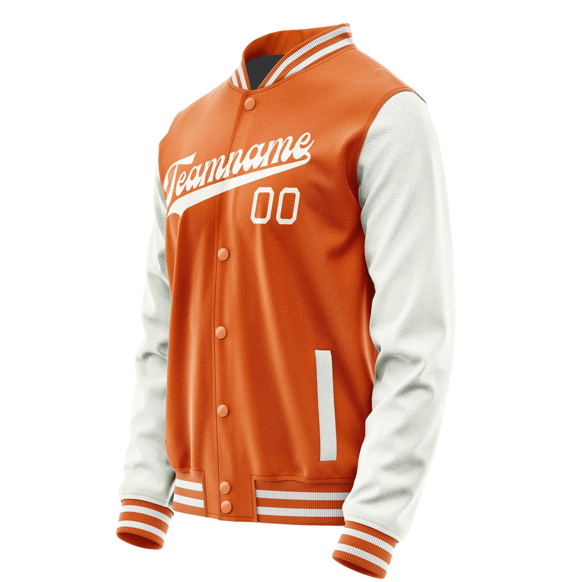 Custom Orange White Jacket JA2828182818B31818