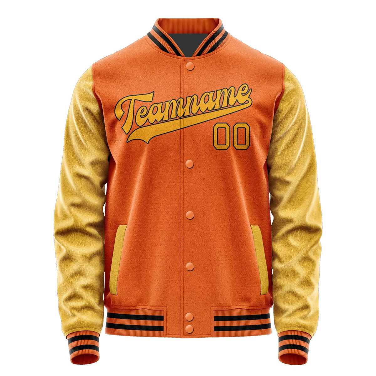 Custom Orange Yellow Jacket JA2828192817B31719