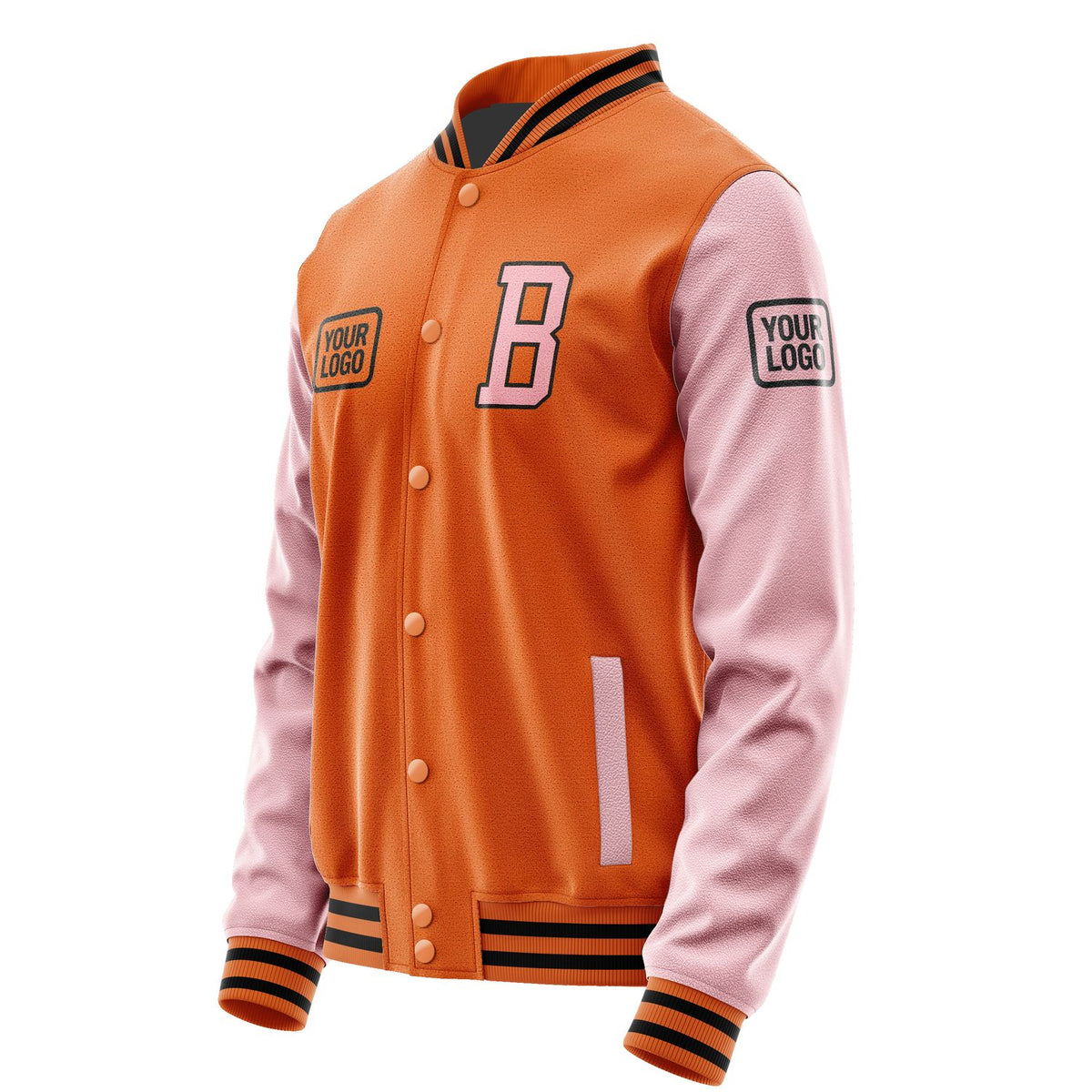 Custom Orange Light Pink Jacket JA282821281717212117