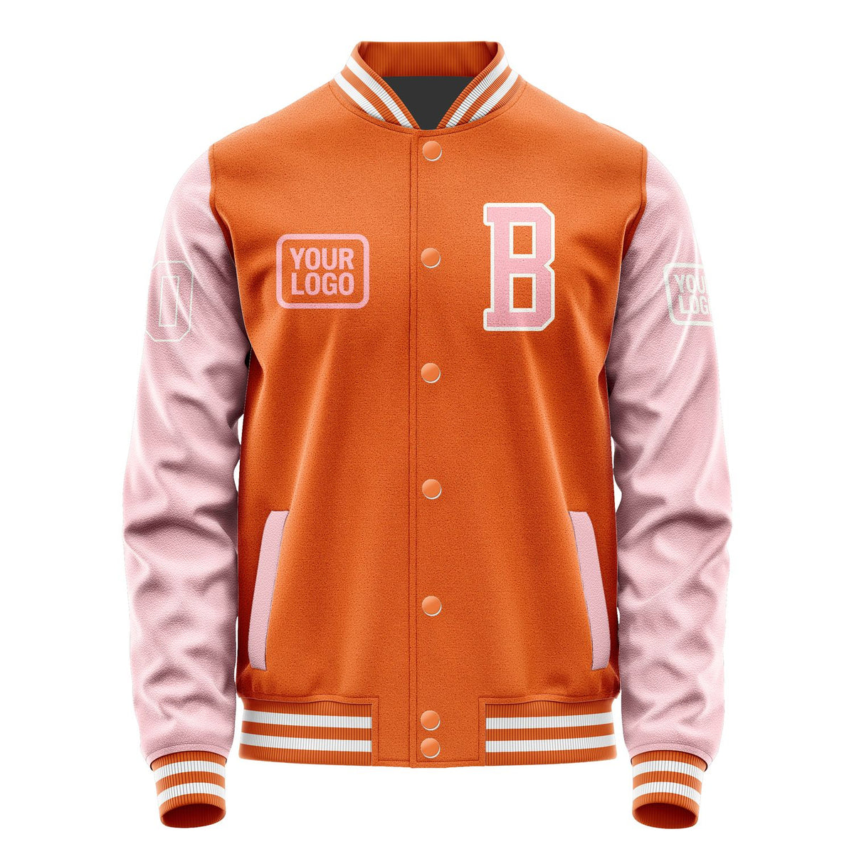 Custom Orange Light Pink Jacket JA282821281818212118