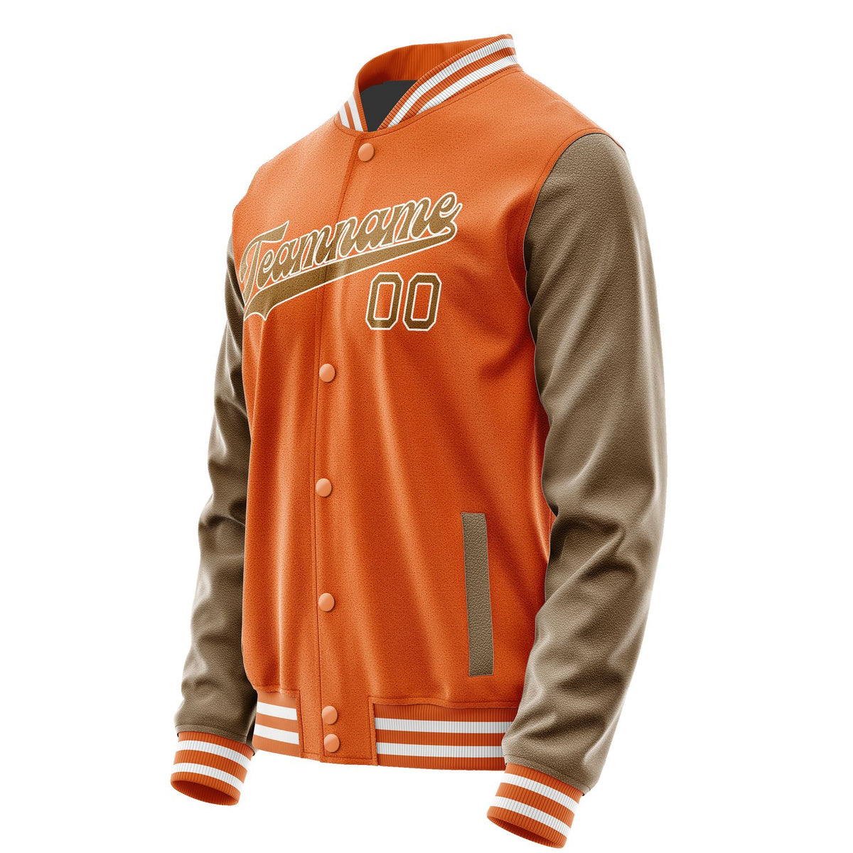 Custom Orange Khaki Jacket JA2828222818B31822