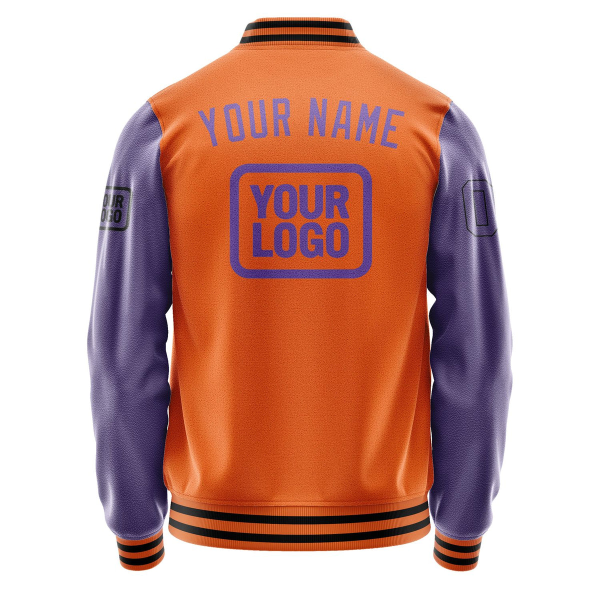 Custom Orange Light Purple Jacket JA282823281717232317