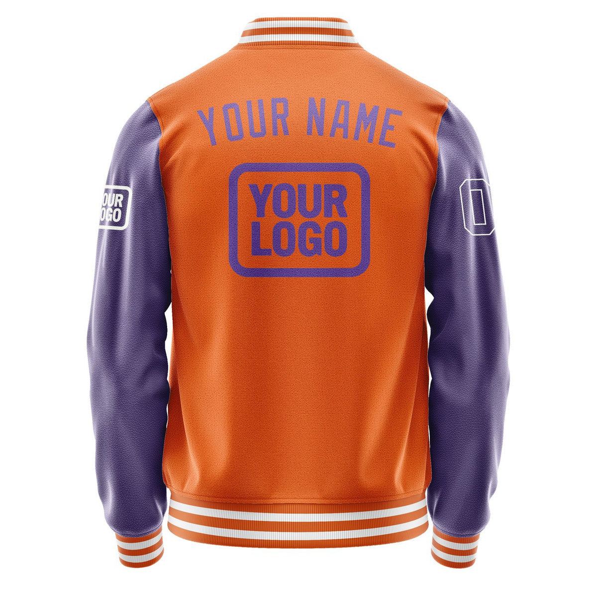 Custom Orange Light Purple Jacket JA282823281818232318