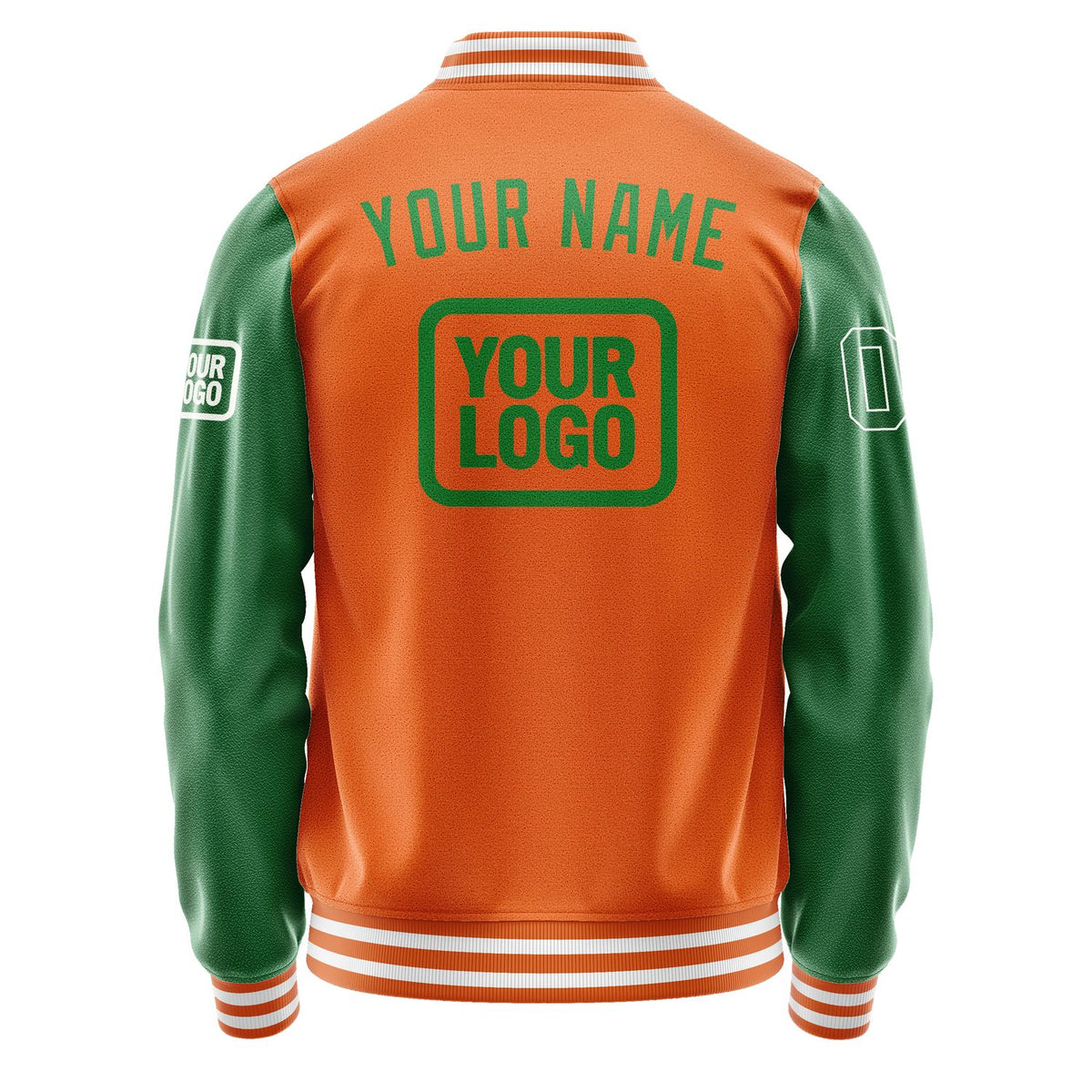 Custom Orange Emerald Green Jacket JA282824281818242418