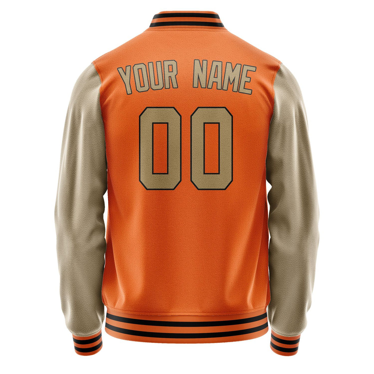 Custom Orange Light Khaki Jacket JA2828252817B31725