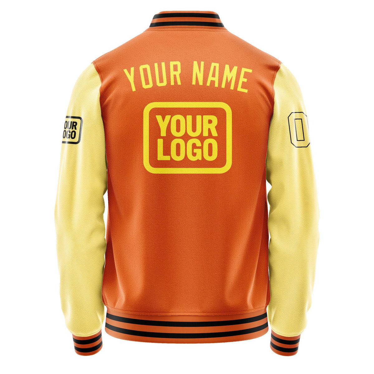 Custom Orange Light Yellow Jacket JA282826281717262617