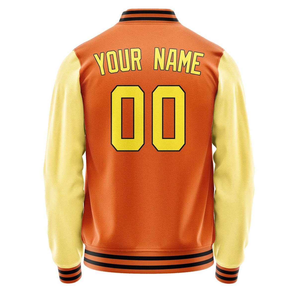 Custom Orange Light Yellow Jacket JA2828262817B31726