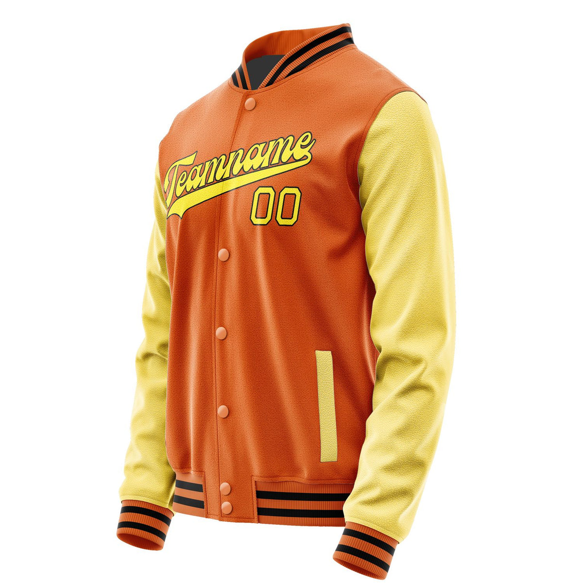 Custom Orange Light Yellow Jacket JA2828262817B31726