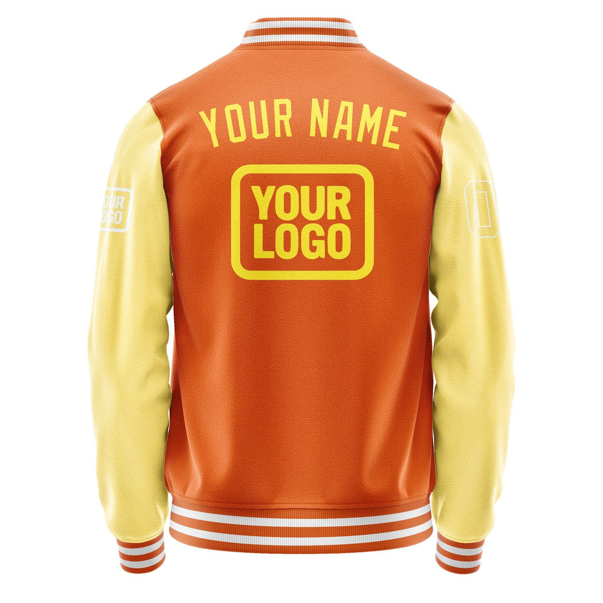 Custom Orange Light Yellow Jacket JA282826281818262618