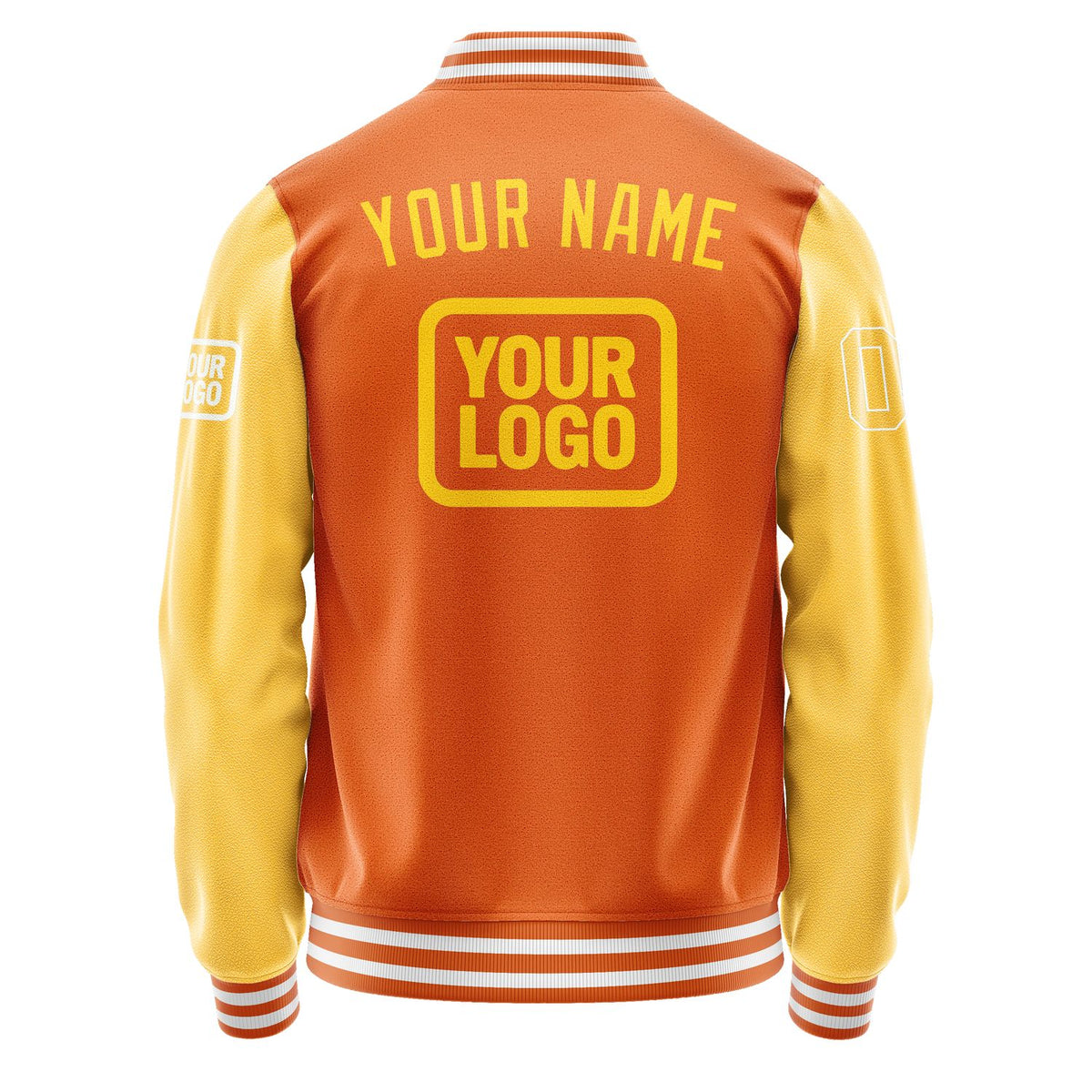 Custom Orange Gold Jacket JA282830281818303018