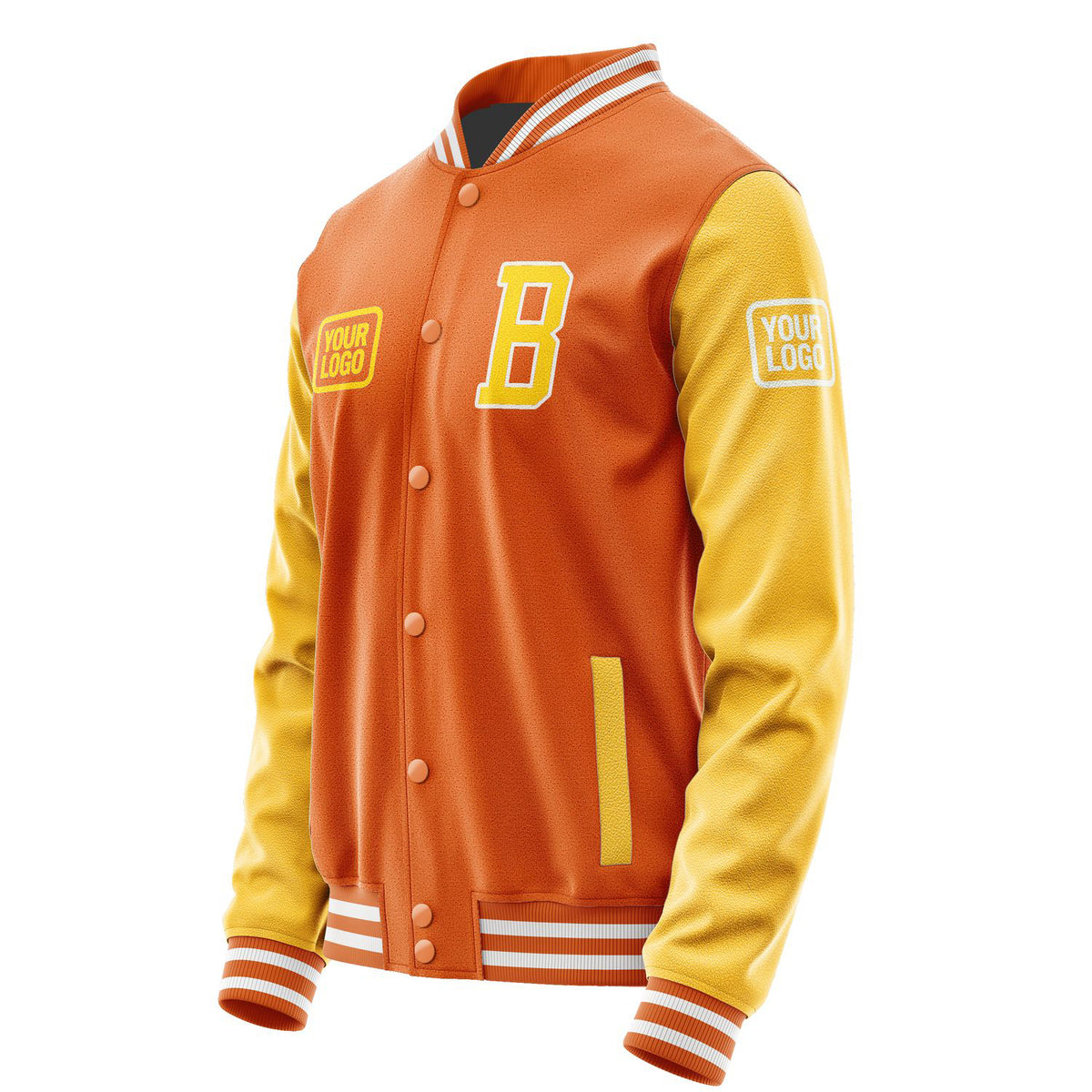 Custom Orange Gold Jacket JA282830281818303018