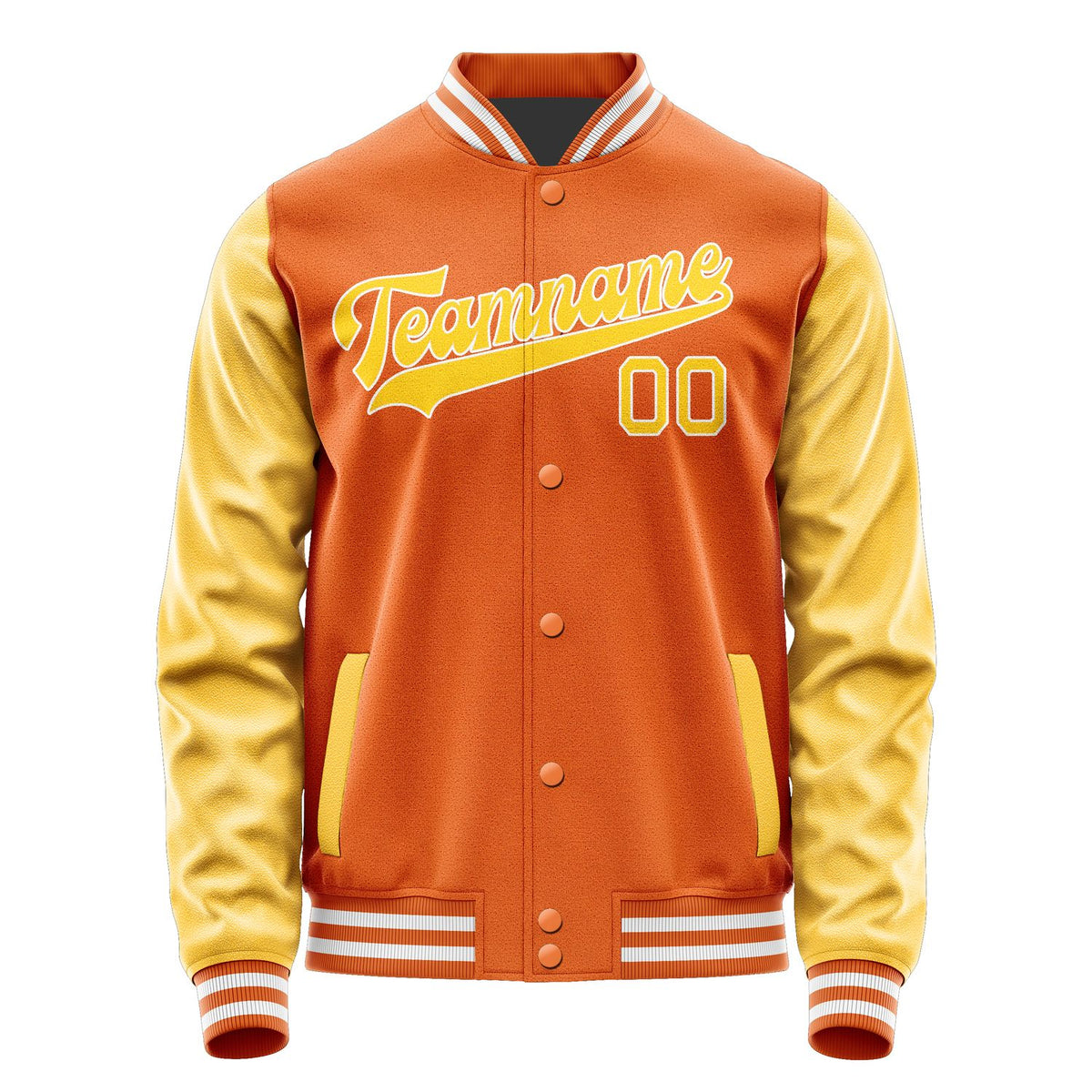 Custom Orange Gold Jacket JA2828302818B31830