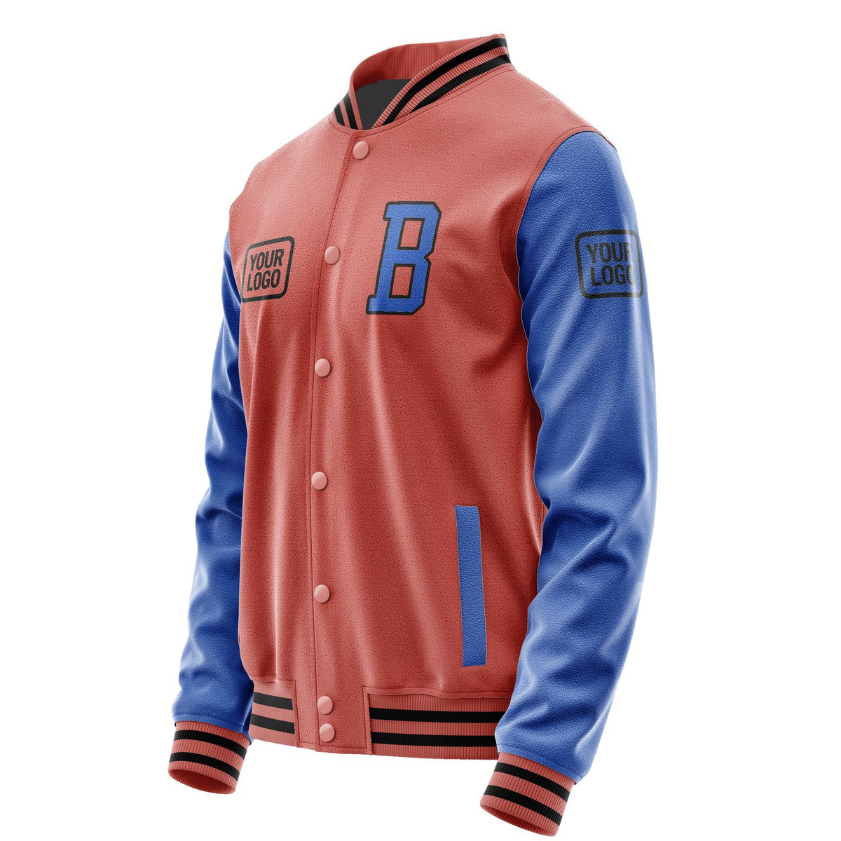 Custom Copper Rose Sky Blue Jacket JA292909291717090917