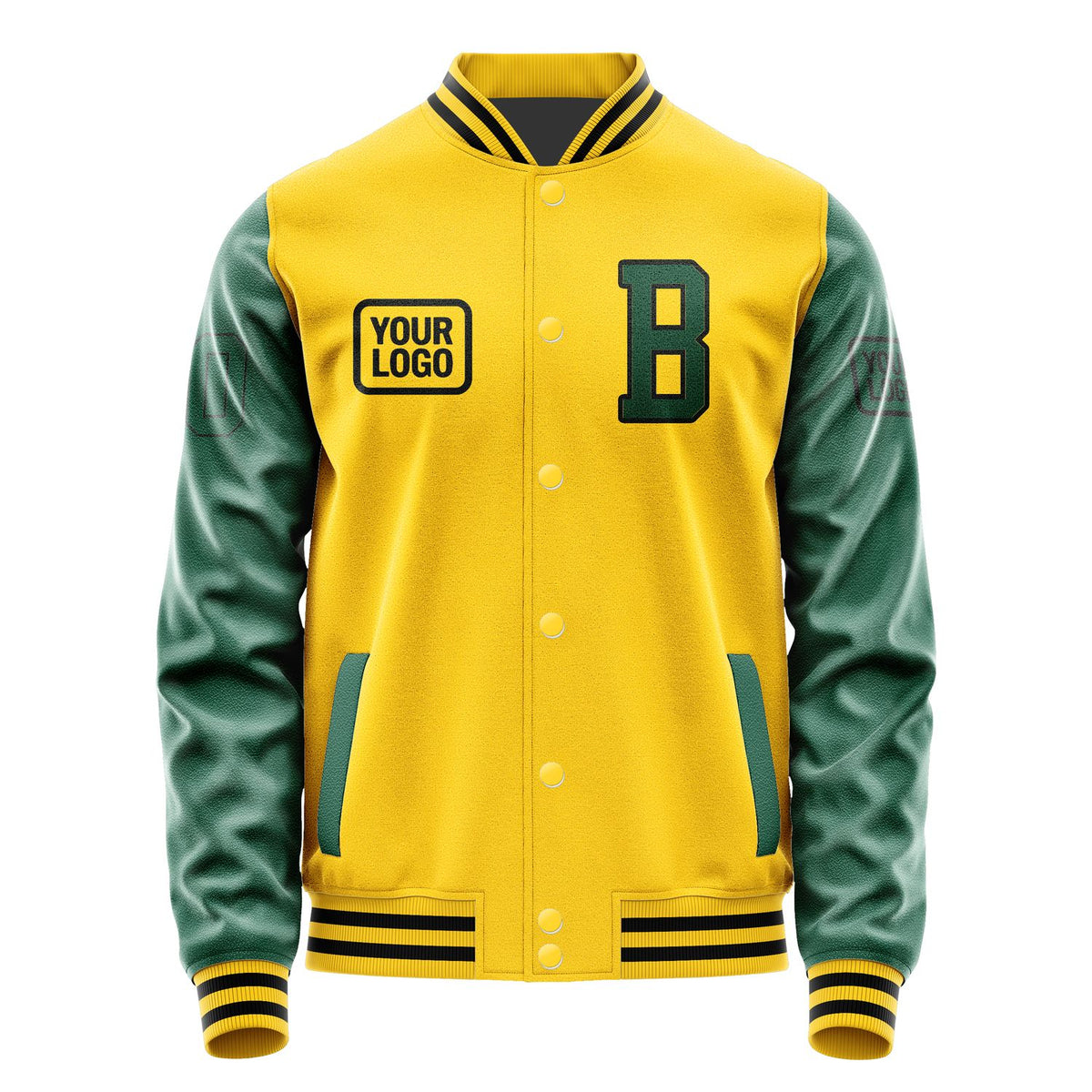 Custom Gold Green Jacket JA303005301717050517