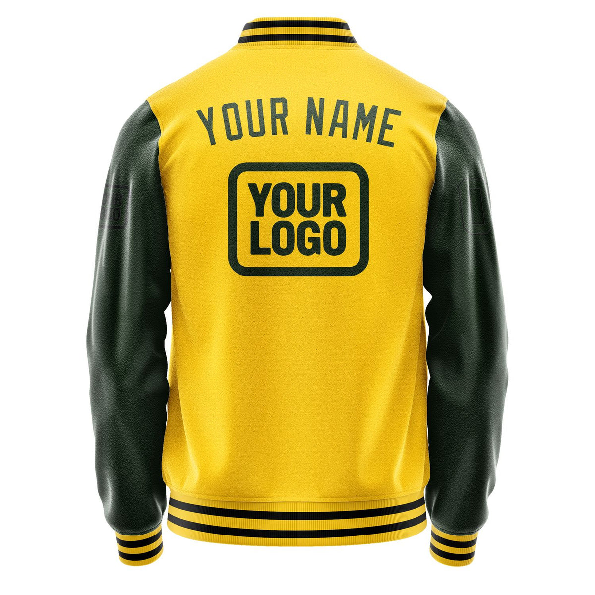 Custom Gold Dark Green Jacket JA303006301717060617