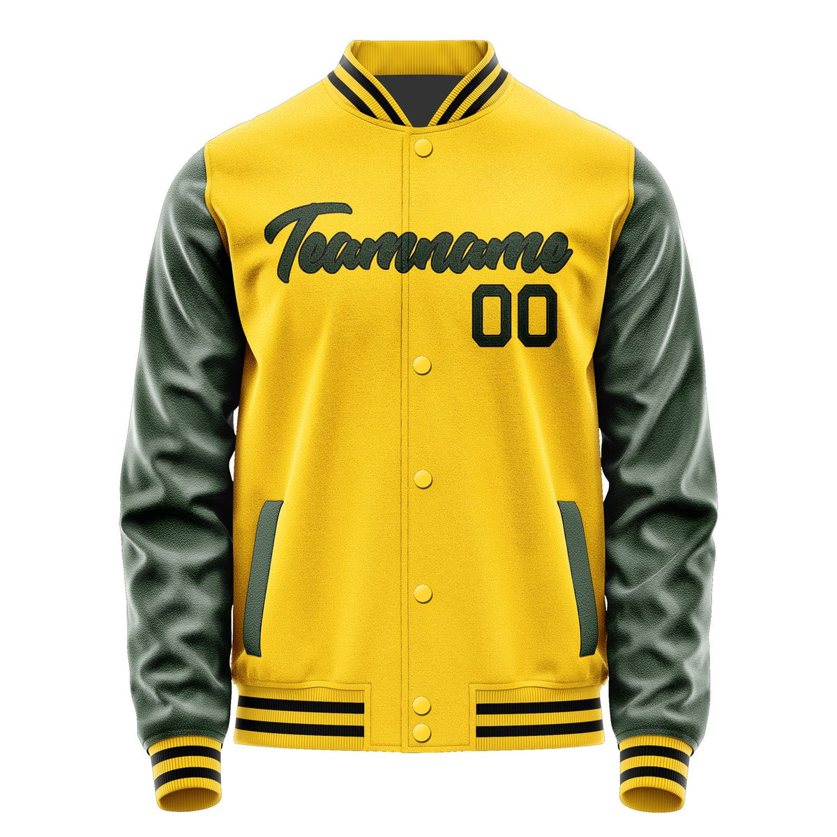 Custom Gold Green Jacket JA3030053018B21805