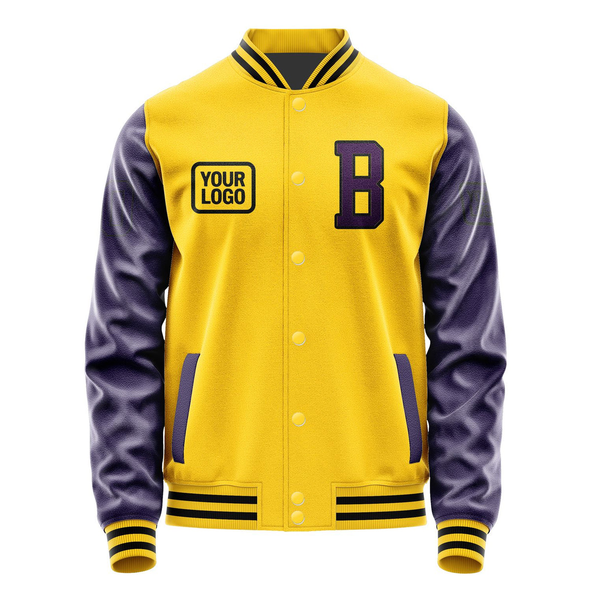 Custom Gold Purple Jacket JA303007301717070717