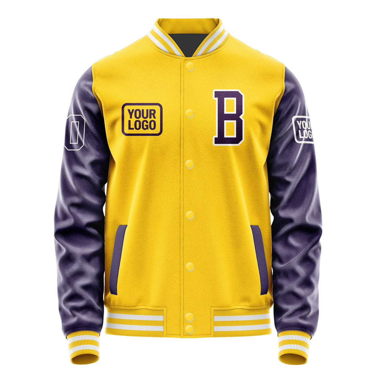 Custom Gold Purple Jacket JA303007301818070718