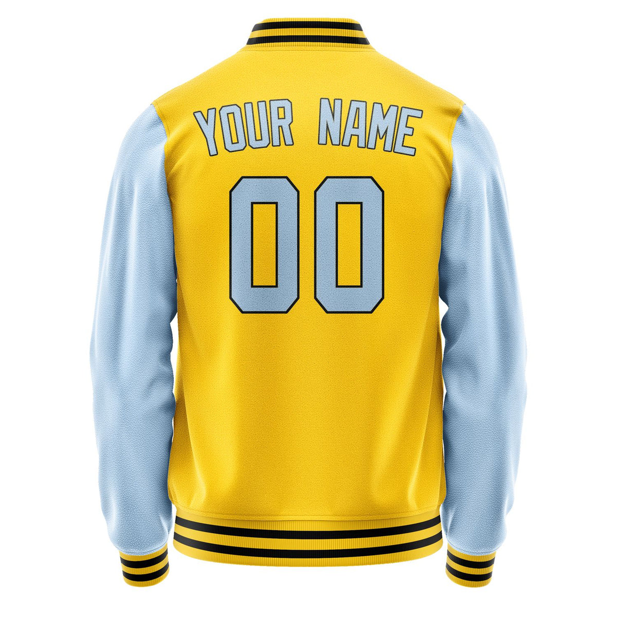 Custom Gold Light Blue Jacket JA3030083017B31708