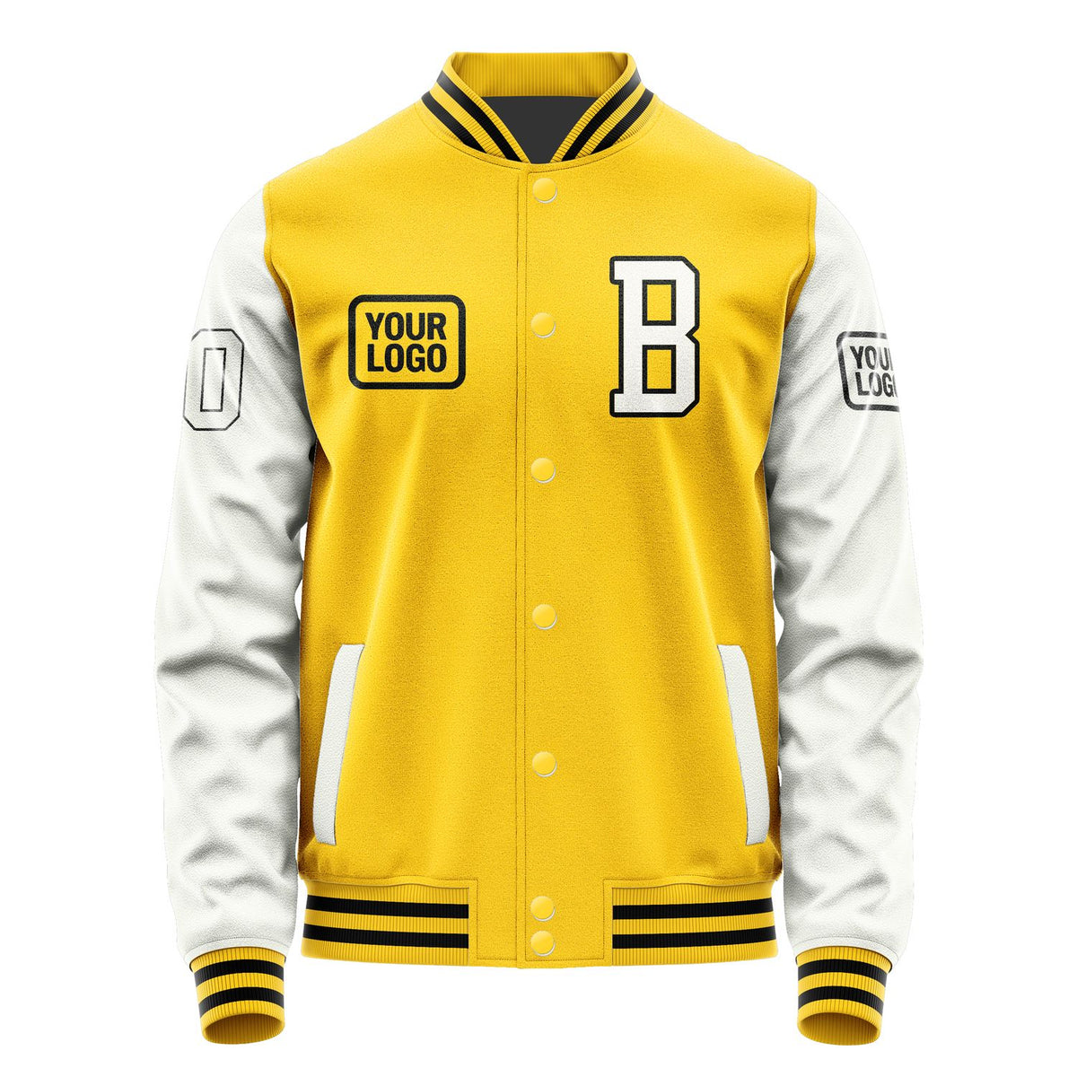 Custom Gold White Jacket JA303018301717181817