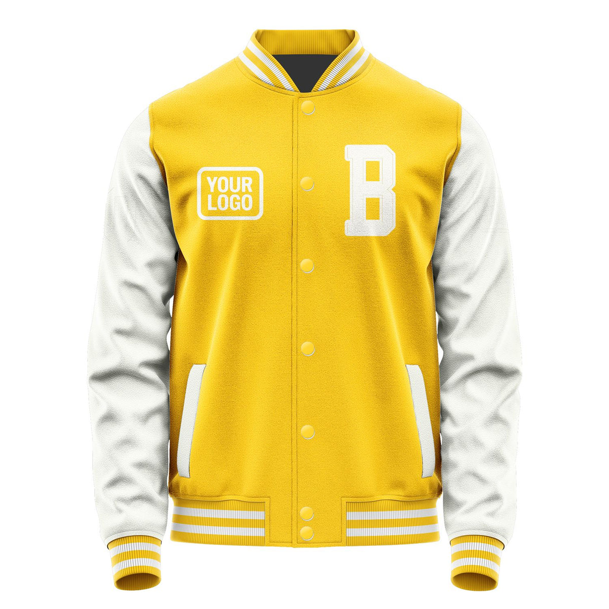 Custom Gold White Jacket JA303018301818181818