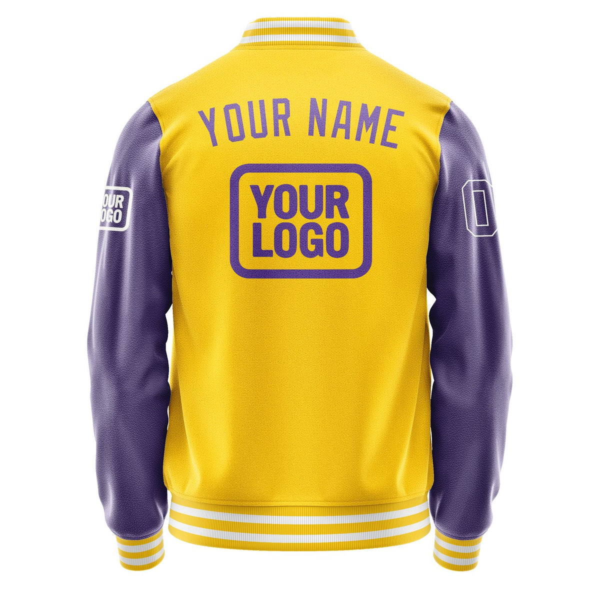 Custom Gold Light Purple Jacket JA303023301818232318