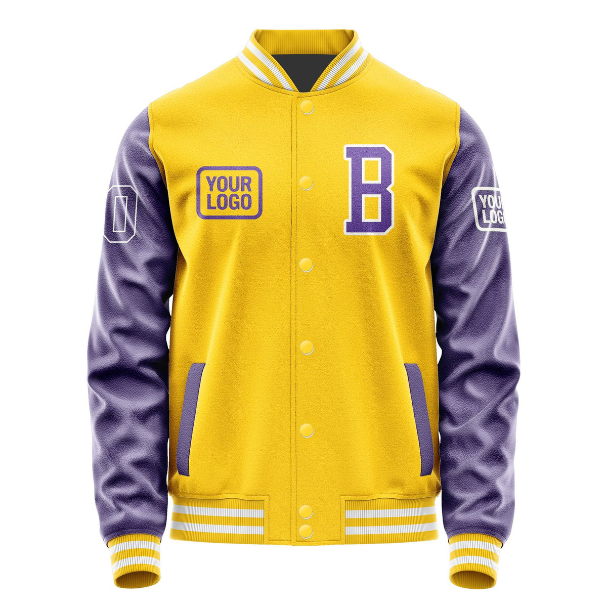 Custom Gold Light Purple Jacket JA303023301818232318