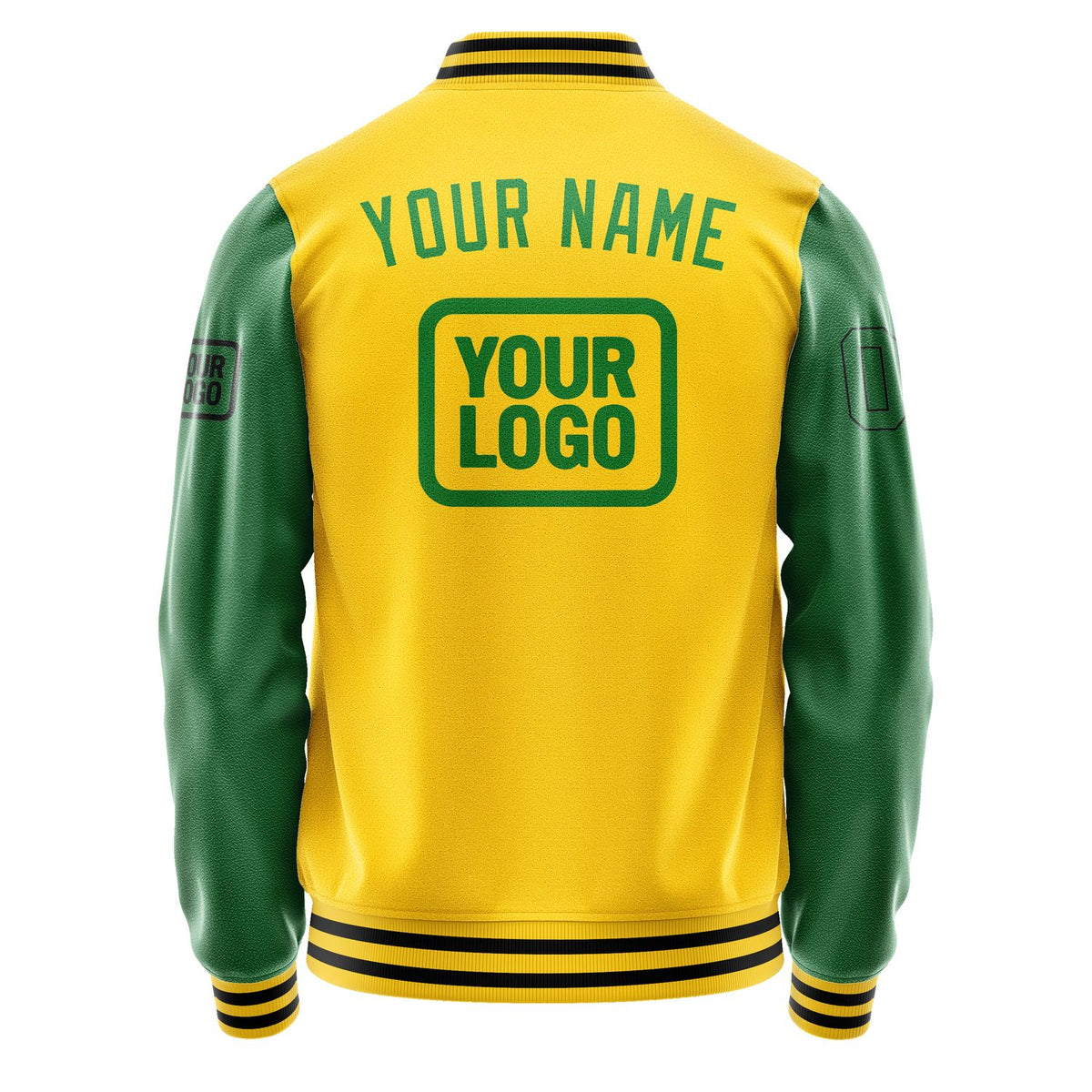 Custom Gold Emerald Green Jacket JA303024301717242417