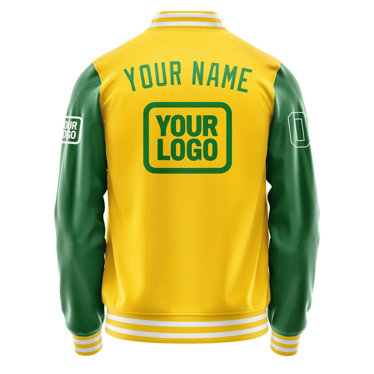 Custom Gold Emerald Green Jacket JA303024301818242418