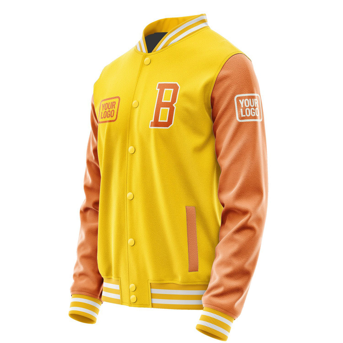 Custom Gold Orange Jacket JA303028301818282818