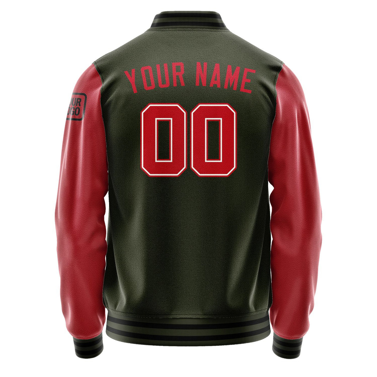 Custom Olive Red Jacket Jb0202140217141817