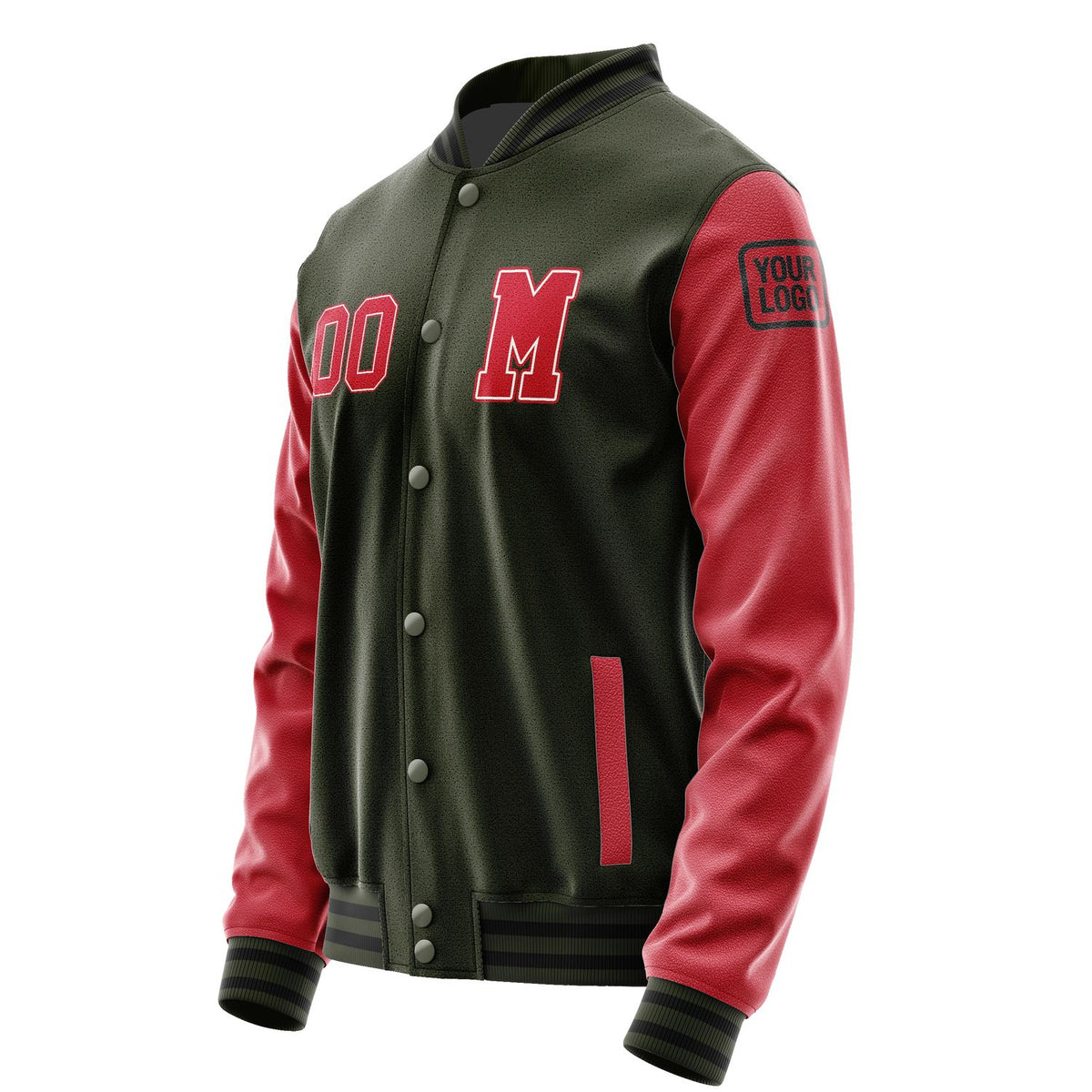 Custom Olive Red Jacket Jb0202140217141817