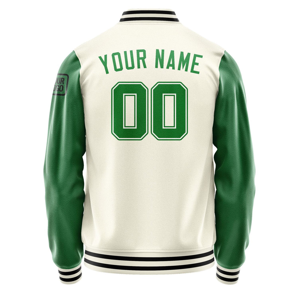 Custom Cream Emerald Green Jacket Jb0303240317241817