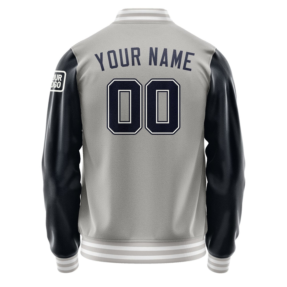 Custom Gray Navy Jacket Jb0404110418111818