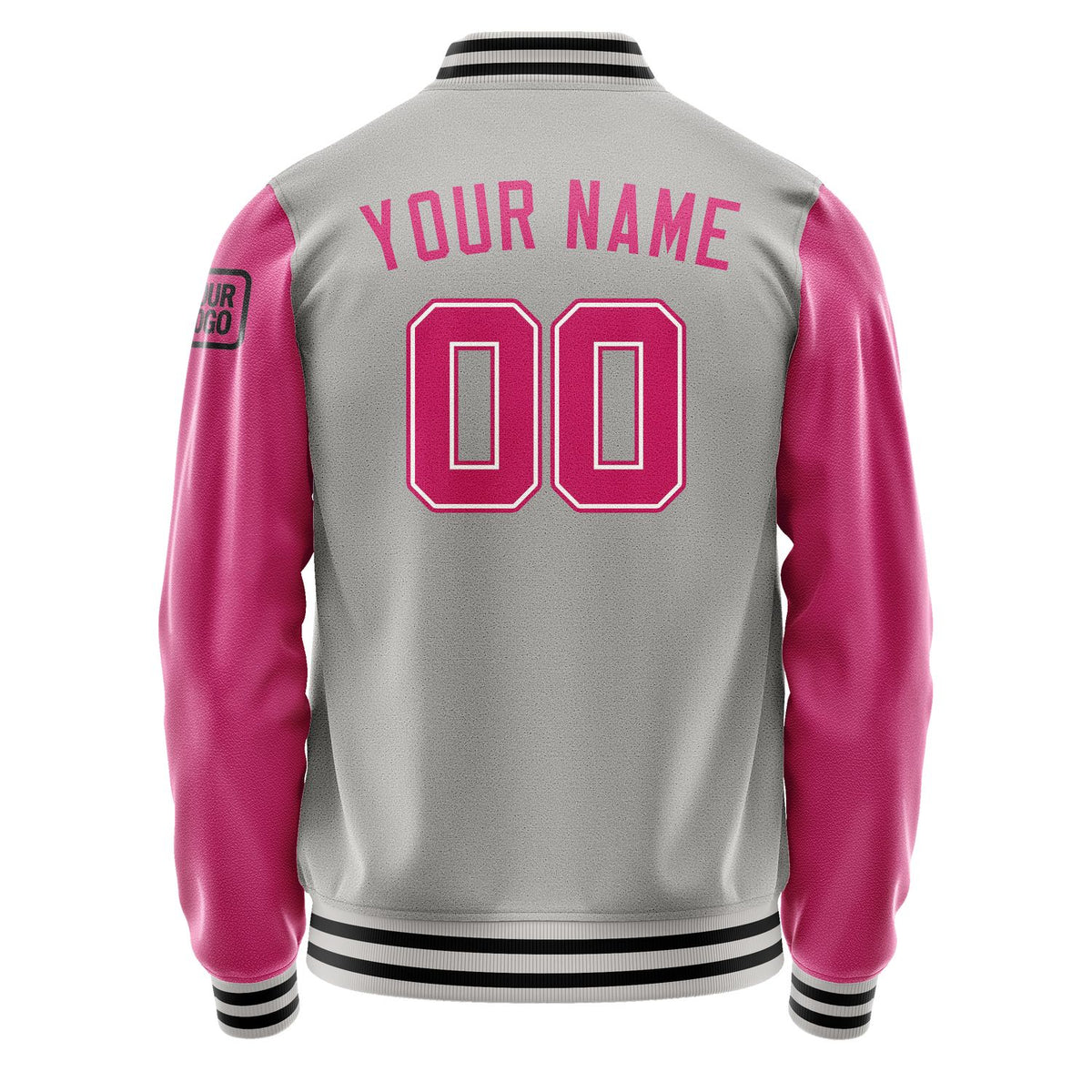 Custom Gray Pink Jacket Jb0404130417131817