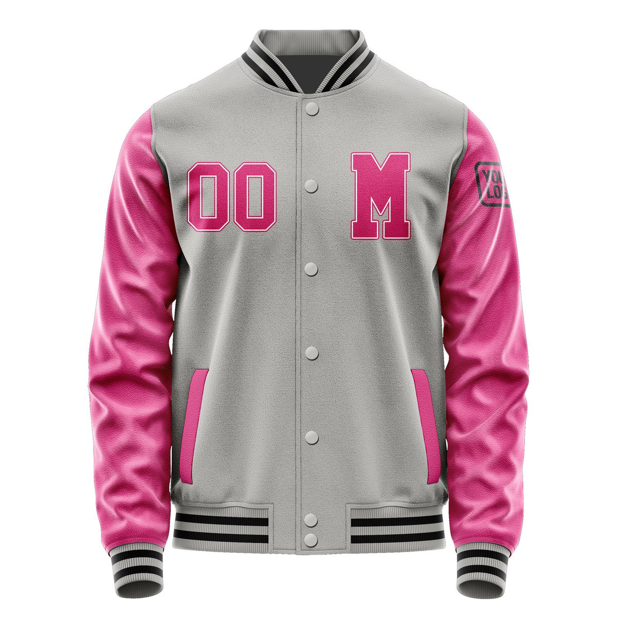 Custom Gray Pink Jacket Jb0404130417131817