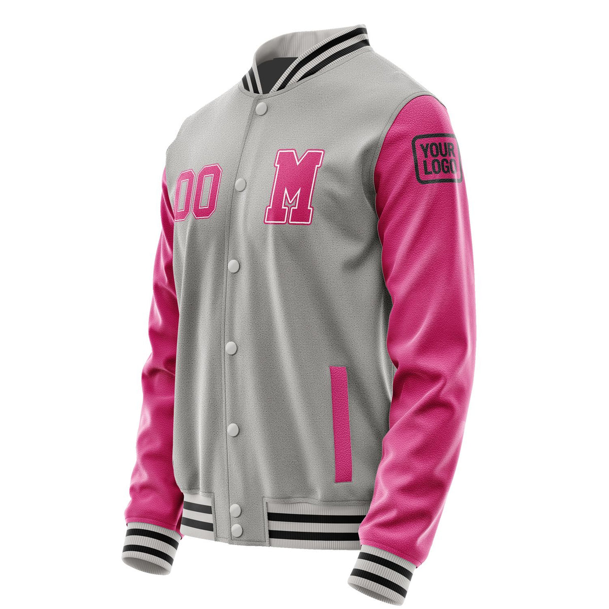 Custom Gray Pink Jacket Jb0404130417131817