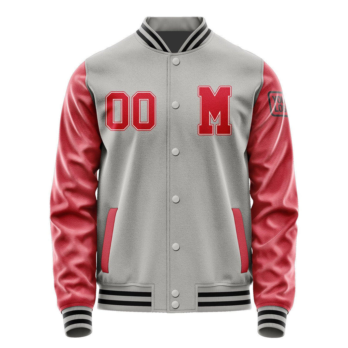 Custom Gray Red Jacket Jb0404140417141817