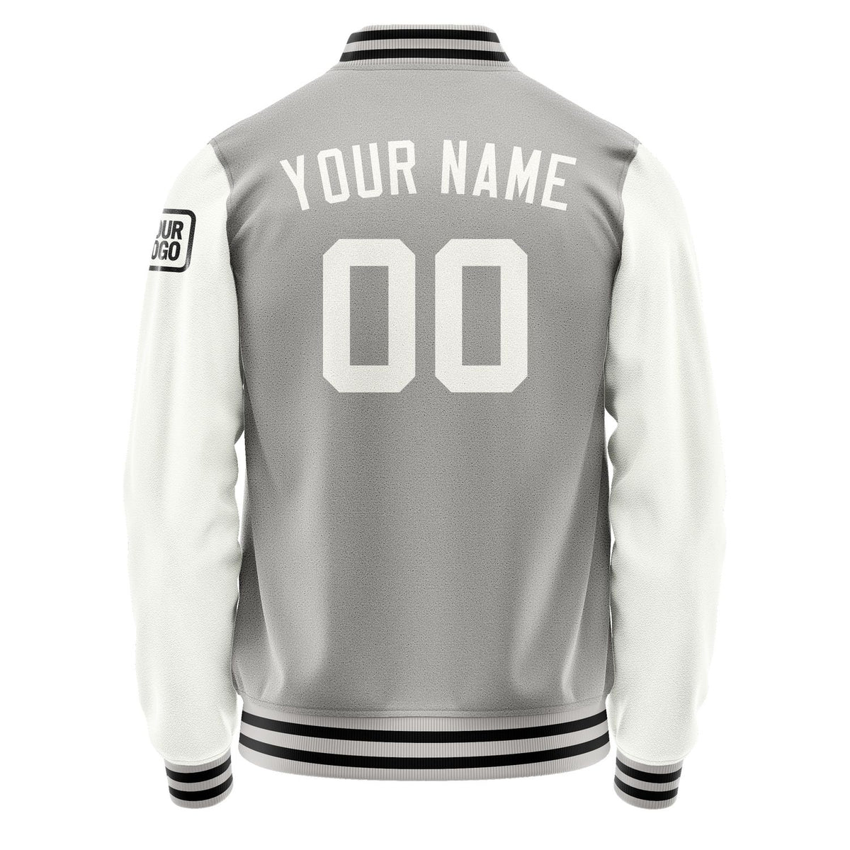 Custom Gray White Jacket Jb0404180417181817