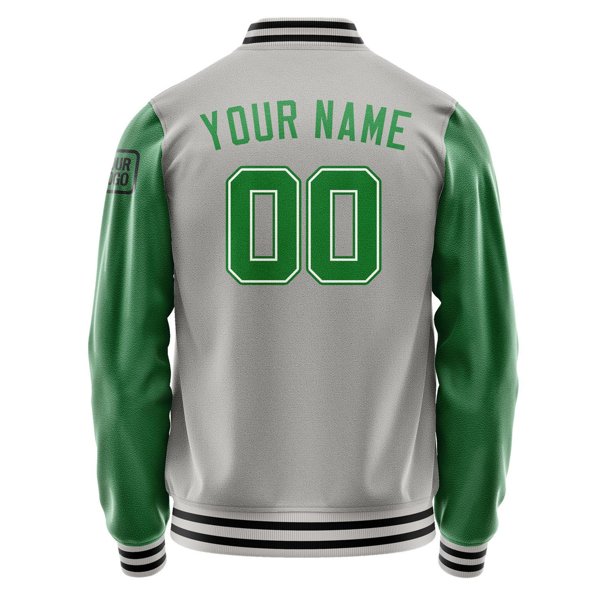 Custom Gray Emerald Green Jacket Jb0404240417241817