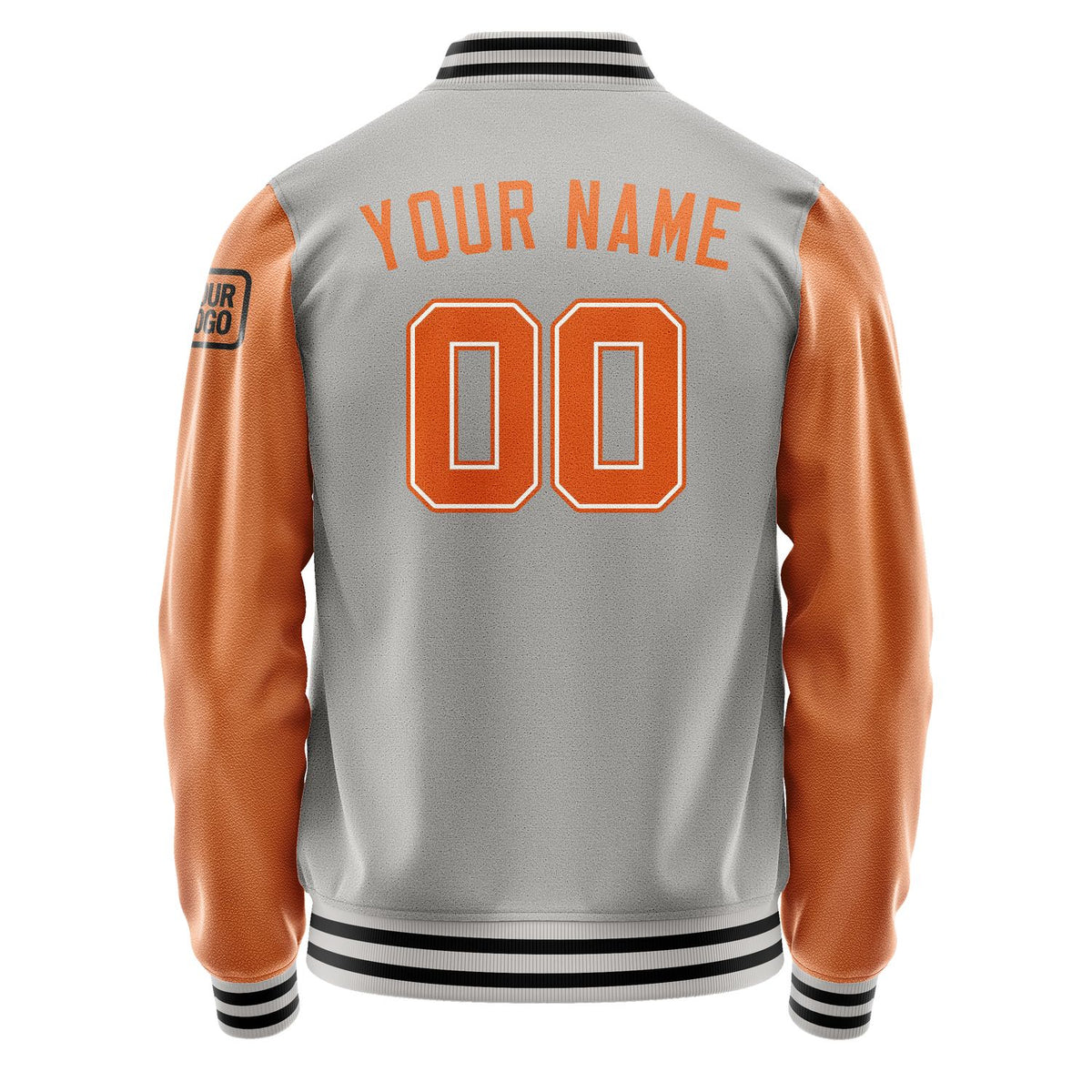 Custom Gray Orange Jacket Jb0404280417281817