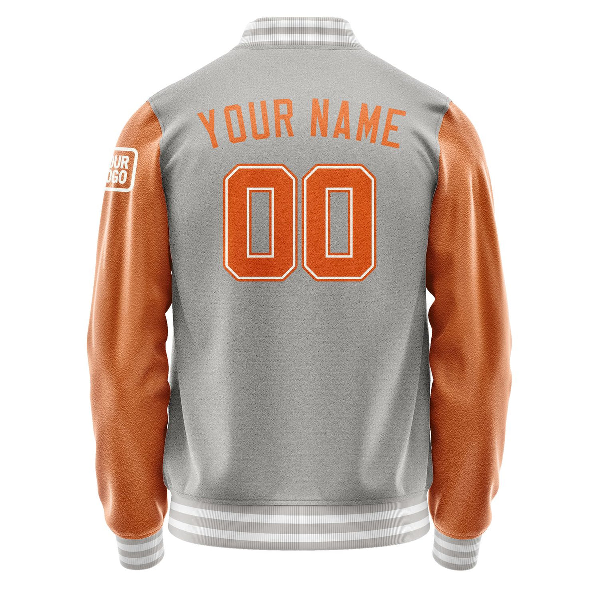 Custom Gray Orange Jacket Jb0404280418281818