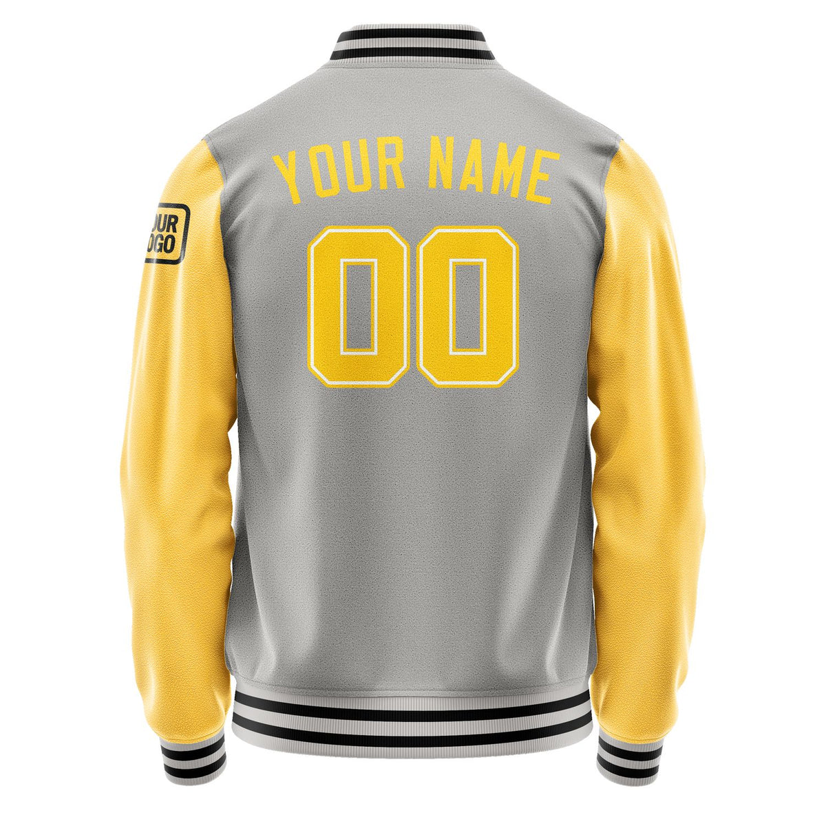 Custom Gray Gold Jacket Jb0404300417301817