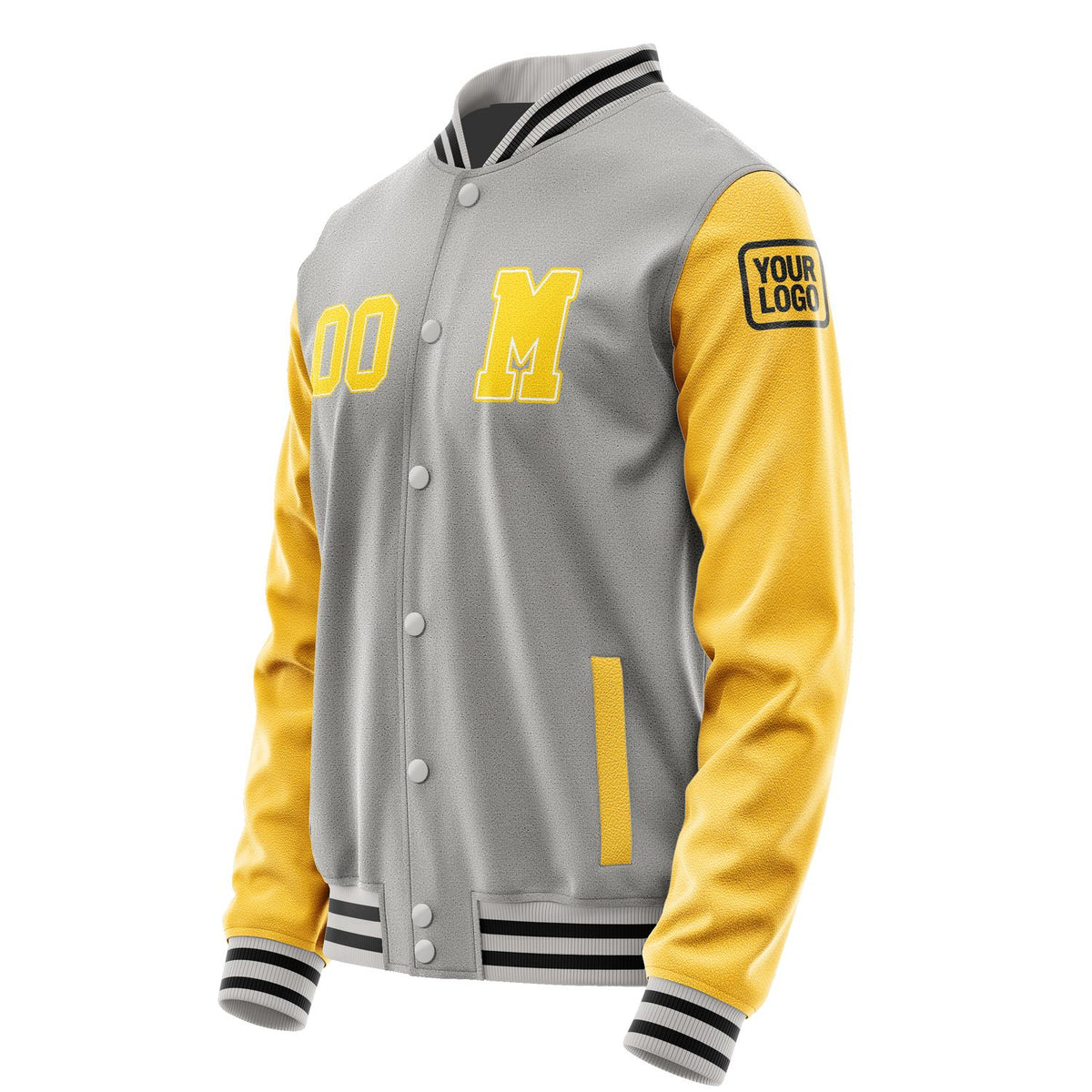 Custom Gray Gold Jacket Jb0404300417301817