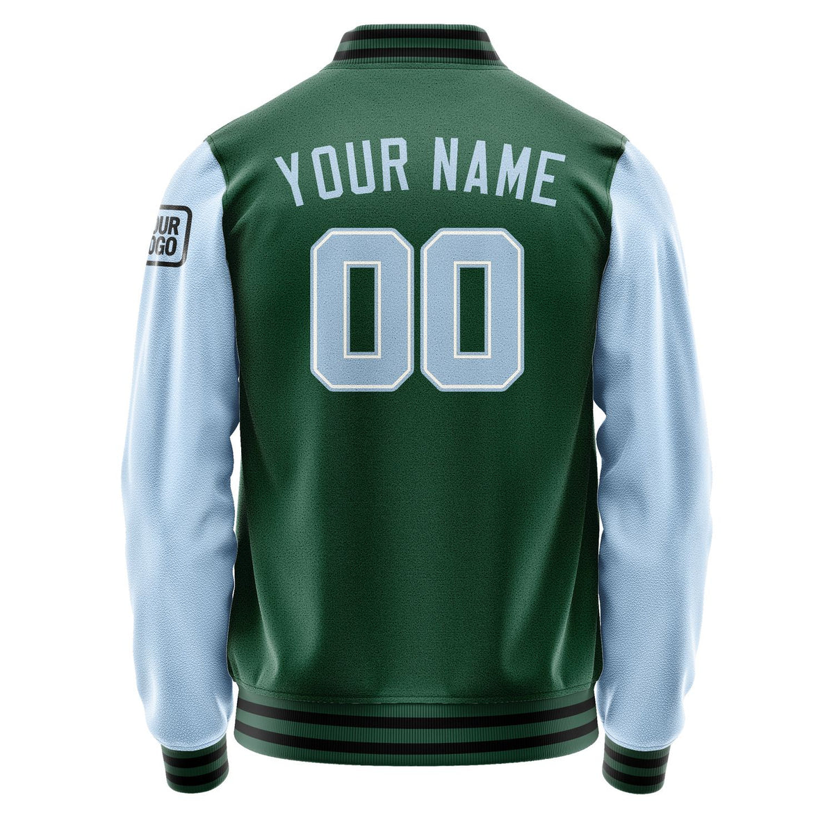 Custom Green Light Blue Jacket Jb0505080517081817