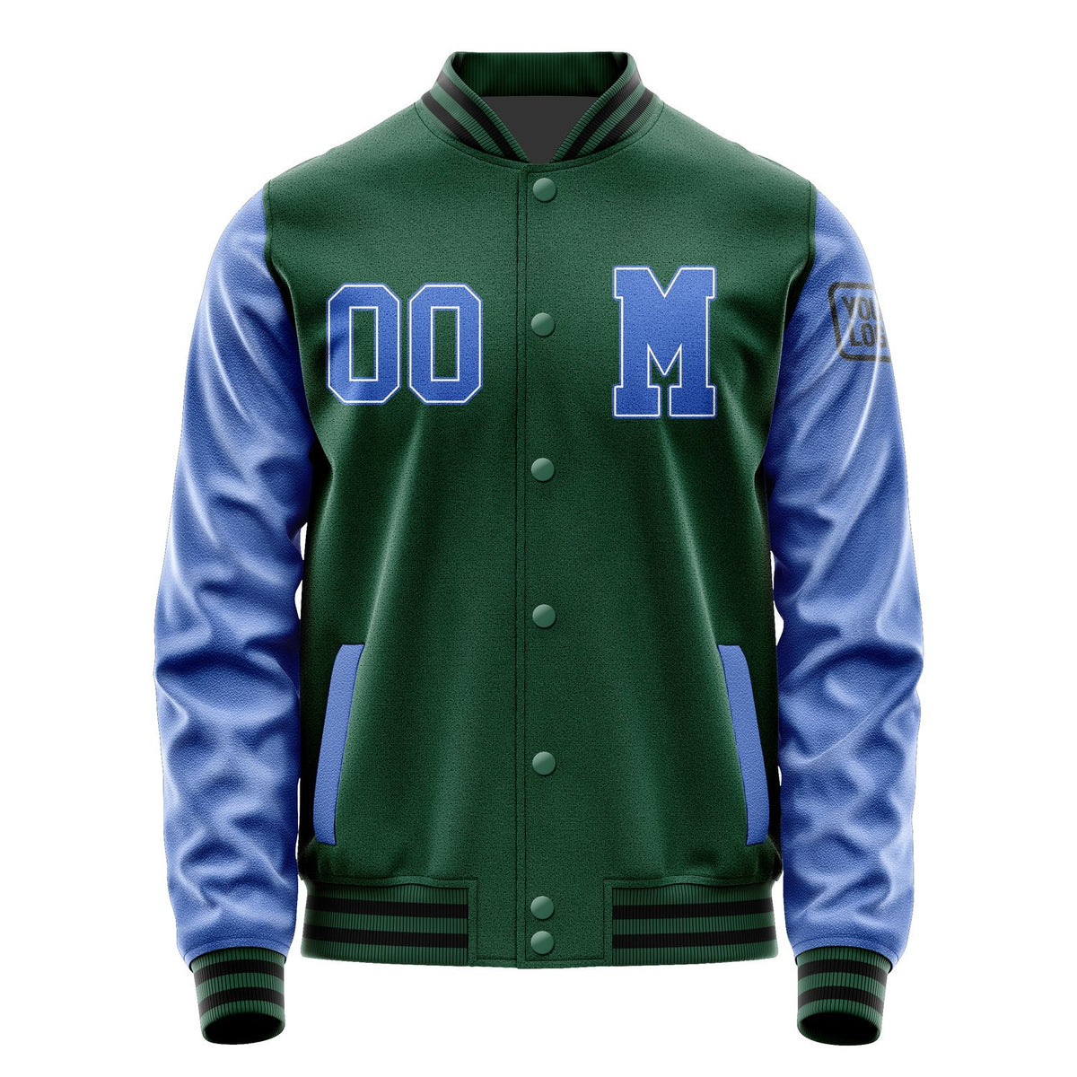 Custom Green Sky Blue Jacket Jb0505090517091817