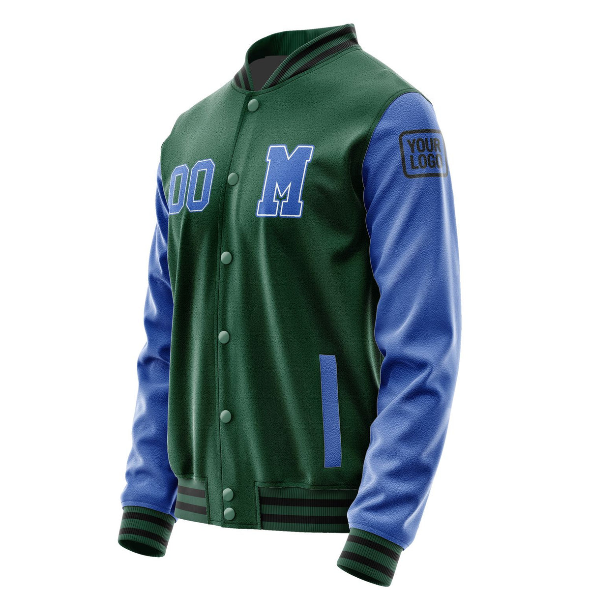 Custom Green Sky Blue Jacket Jb0505090517091817