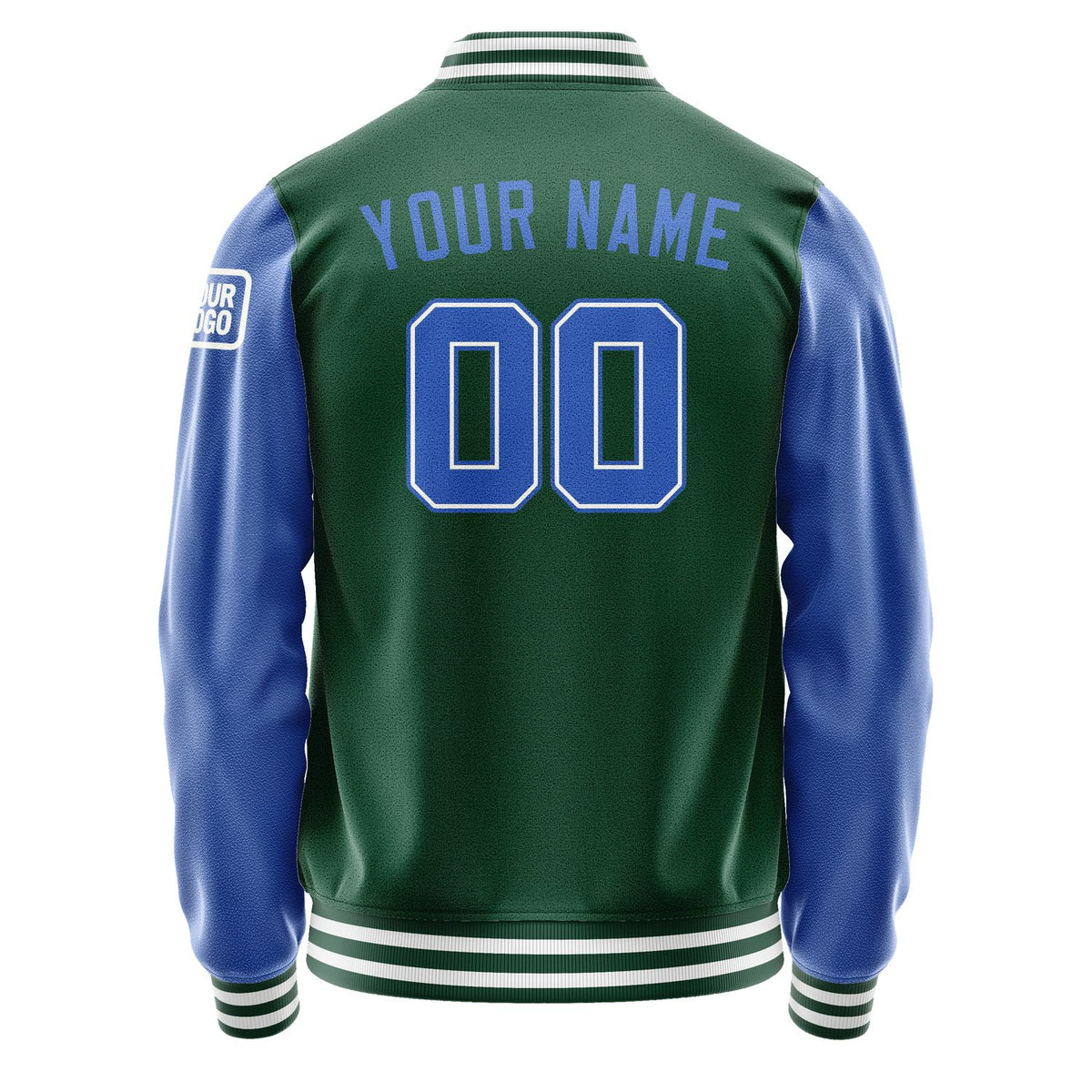 Custom Green Sky Blue Jacket Jb0505090518091818