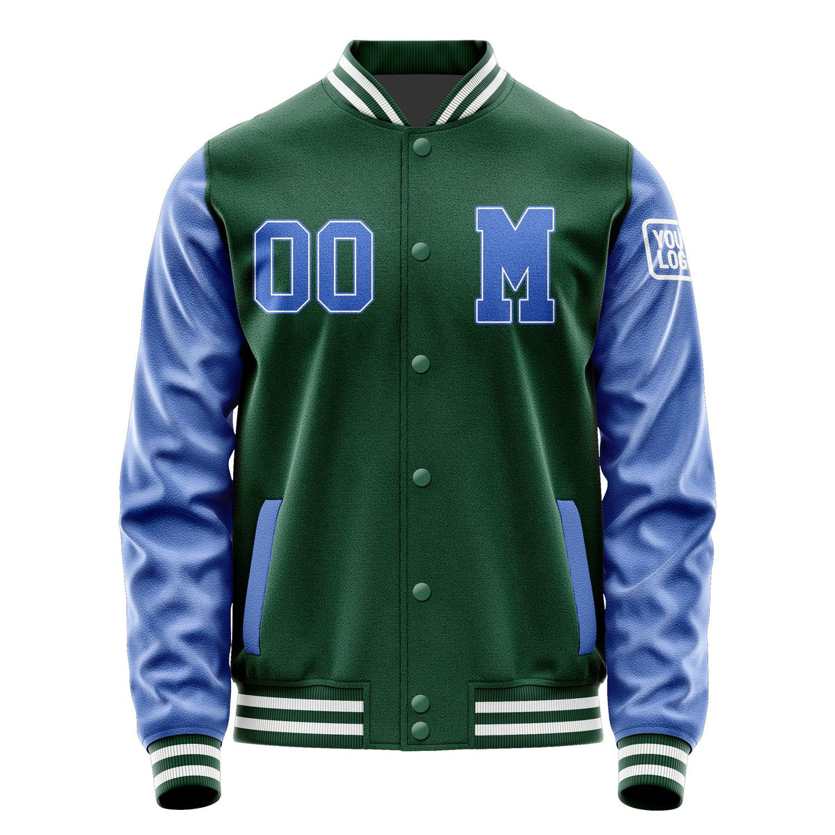 Custom Green Sky Blue Jacket Jb0505090518091818